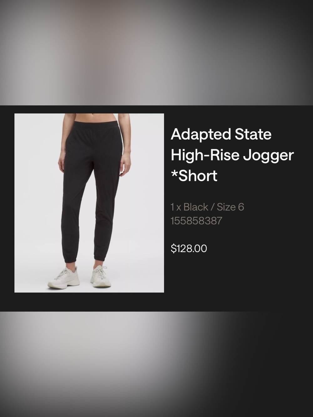 NWOT Lululemon Adapted State High Rise Jogger Short Sz 6